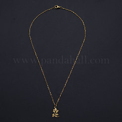 201 Stainless Steel Pendant Necklaces&nbsp;NJEW-S105-JN554-40-2