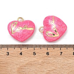 Brass Enamel Pendants&nbsp;KK-H259-10G