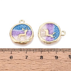 Alloy Enamel Pendants&nbsp;ENAM-N069-16KCG-02