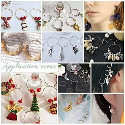 Long-Lasting Plated Brass Hoop Earrings Findings&nbsp;KK-UN0002-45A