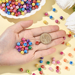 500Pcs Plating Acrylic Beads&nbsp;PACR-SP0001-09B