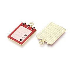 Alloy and Enamel Pendants&nbsp;PALLOY-T093-15G