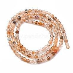 Natural Rutilated Quartz Beads Strands&nbsp;G-D314-A01-2mm