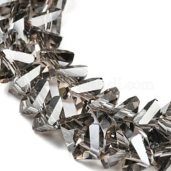 Electroplate Transparent Glass Beads Strands&nbsp;EGLA-P052-02A-PL03