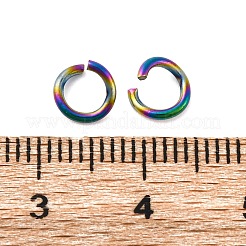 Ion Plating(IP) 304 Stainless Steel Open Jump Rings&nbsp;STAS-N098-062G-01