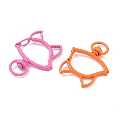 Spray Paint Alloy Swivel Clasps&nbsp;AL-CBA3ACE-01