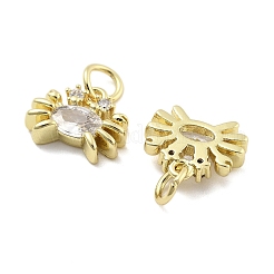 Brass Micro Pave Cubic Zirconia Pendants&nbsp;KK-U060-20G-B