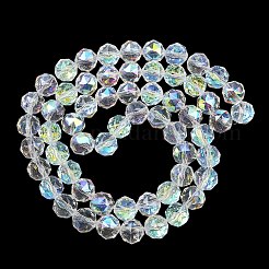 Transparent Electroplate Glass Beads Strands&nbsp;X-EGLA-N002-34C-B02