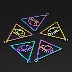 Ion Plating(IP) 201 Stainless Steel Pendants&nbsp;STAS-N090-LA008-3