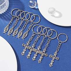 Tibetan Style Alloy Keychain&nbsp;KEYC-JKC00555-01