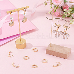 16Pcs Brass Hoop Earring Findings&nbsp;KK-BBC0024-41G
