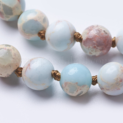 Natural Regalite/Imperial Jasper/Sea Sediment Jasper Beaded Necklaces&nbsp;NJEW-P202-36-A04
