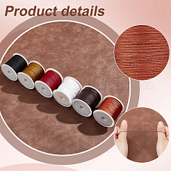 6 Rolls 6 Colors Nylon Braided Cord&nbsp;NWIR-PH0002-27B