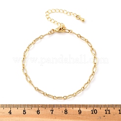 Brass Cable Chain Bracelets for Women Men&nbsp;BJEW-F494-05G