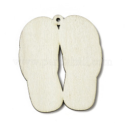 American Flag Theme Single Face Printed Aspen Wood Shoe Big Pendants&nbsp;WOOD-G014-14