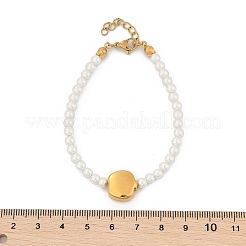 Plastic Imitation Pearl Beads Bracelets for Women&nbsp;BJEW-M056-11G