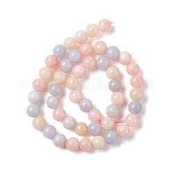Natural White Jade Imitation Morganite Beads Strands&nbsp;G-I334-04B