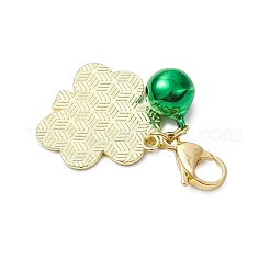 Saint Patrick's Day Alloy Enamel Pendant Decorations&nbsp;HJEW-JM02924