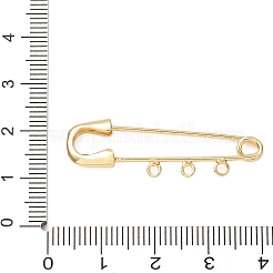 Brass Brooch Findings&nbsp;KK-CBA3DF0-01-RS