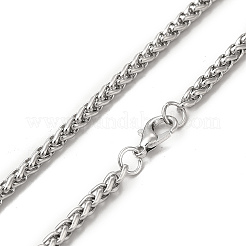 Alloy Crucifix Cross Pandant Necklace with Wheat Chains&nbsp;NJEW-K245-002P