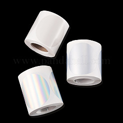 3 Rolls 3 Styles Vinyl Plastic Printable Holographic Stickers&nbsp;OFST-TA0001-10A