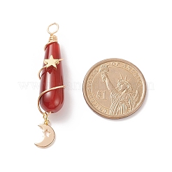 Dyed Natural Carnelian Big Pendants&nbsp;PALLOY-JF01866-03