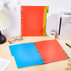 Plastic Notebook Index Divider Sheets&nbsp;FIND-WH0173-386