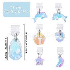 14Pcs 7 Styles Plastic Mobile Dustproof Plugs&nbsp;HJEW-FH00181