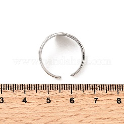 304 Stainless Steel Open Cuff Rings&nbsp;RJEW-H261-20P