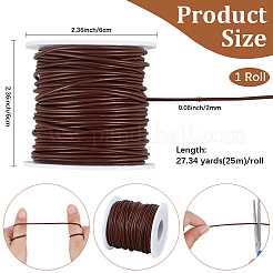 25M Round Cowhide Leather Cord&nbsp;WL-CL0001-42