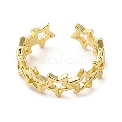 Rack Plating Brass Finger Ring&nbsp;RJEW-C072-06G