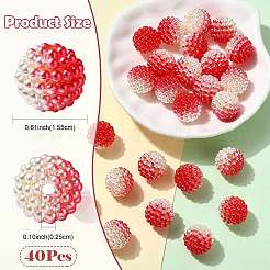 40Pcs Imitation Pearl Acrylic Beads&nbsp;OACR-FS0002-89A-10