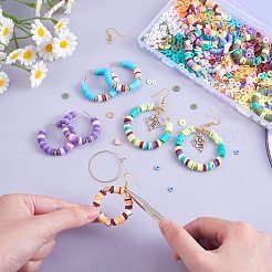 DIY Heishi Beaded Earring Making Kit&nbsp;DIY-SZ0009-48