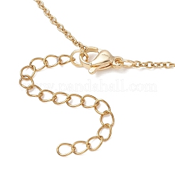Brass Butterfly & Glass Rectangle Tassel Bib Necklaces for Women&nbsp;NJEW-JN05799