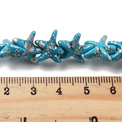 Synthetic Turquoise Dyed Beads Strands&nbsp;G-P507-04O