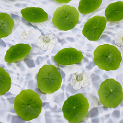 Plastic Artificial Lotus Leaf&nbsp;AJEW-WH0314-949