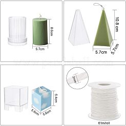 Plastic Candle Molds Sets&nbsp;AJEW-OC0001-06
