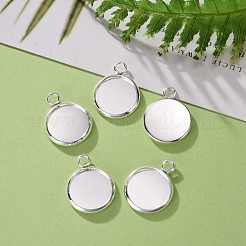 304 Stainless Steel Pendant Cabochon Settings&nbsp;STAS-F191-14S-C