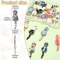18Pcs 9 Colors Alloy Pendants&nbsp;FIND-CJ0002-11