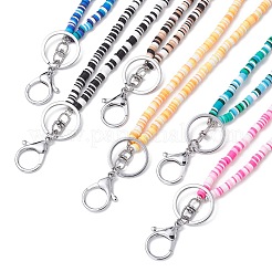 Handmade Polymer Clay ID Card Neck Strap Card Holder&nbsp;HJEW-JM02510