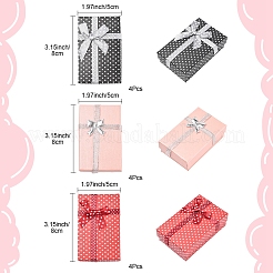 12Pcs 3 Colors Cardboard Paper Jewelry Set Boxes&nbsp;CBOX-FS0001-02