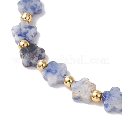 Natural Blue Spot Jasper Beads Stretch Bracelets for Women&nbsp;BJEW-JB11768-04