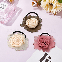 9Pcs 3 Colors Polyester Hair Accessories&nbsp;OHAR-GO0001-16