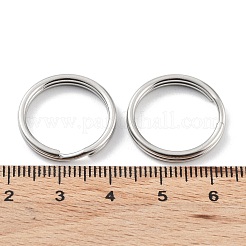 Non-Tarnish 304 Stainless Steel Split Key Rings&nbsp;STAS-Q314-02A-P