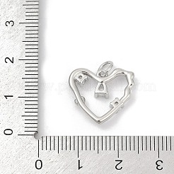 Brass Pave Cubic Zirconia 
Pendants&nbsp;KK-U062-64P