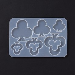 DIY Playing Card Theme Pendants Silicone Molds&nbsp;DIY-C076-01D