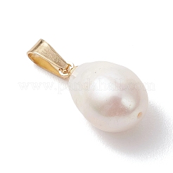 Natural Cultured Freshwater Pearl Pendants&nbsp;PALLOY-JF04963