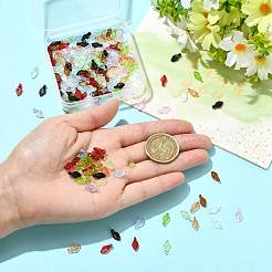 200Pcs 10 Colors Transparent Acrylic Charms&nbsp;OACR-FS0002-75