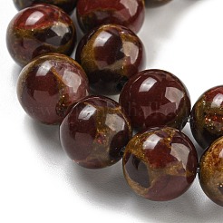 Synthetic Gold Clinquant Stone Beads Strands&nbsp;G-P549-A01-02C
