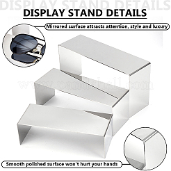 201 Stainless Steel Display Riser Stand Sets&nbsp;ODIS-WH0004-17P